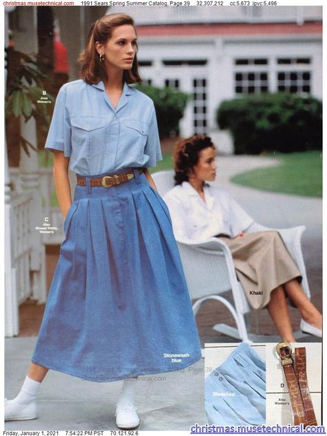 1991 Sears Spring Summer Catalog, Page 39 - Christmas Catalogs & Holiday Wishbooks Vintage Outfits 90s Retro Dress, 1990s Fashion Women, Vintage Outfits 90s Retro, 1980s Outfits, Conservative Dresses, Vintage Outfits 90s, 90s Fashion Women, Southern Fashion, 강아지 그림