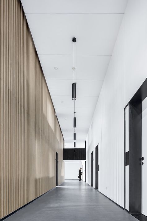 Gallery of Office Space Renovation of Shanghai YuTu Technology / Mix Architecture - 14 Architecture Gallery, Elevator Interior, Hotel Corridor, Space Technology, Commercial And Office Architecture, Corridor Design, Elevator Design, Cool Office Space, Entrance Lobby