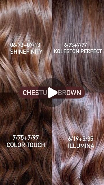 Wella Brown Hair Color Chart, Dia Light Loreal Chart, Cinnamon Brown Hair Color Formula, Brown Color Formulas, Wella Brown Color Formulas, Wella Formulas Brown, Wella Hair Formulas, Chocolate Brown Formula, Koleston Perfect Formulas