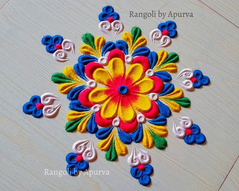 Easy Rangoli Designs For Beginners | Attractive Rangoli Design | Small Rangoli Design | Easy Kolam #relaxingsandart #relaxingrangolivideo #festivalrangoli #mugguluvideo #kolangalvideo #kolamvideo #rangolivideo #satisfyingrangoliart #satisfyingsandart  #multicoloredrangoli #diwalirangoli #bigrangoli #easyrangoli Rangoli Designs Without White Colour, Small Rangoli Design Easy, Easy Rangoli Designs For Beginners, Rangoli Designs For Beginners, Rangoli Designs Photos, Easy Rangoli Designs Diwali, Festival Rangoli, Daily Rangoli, Rangoli Patterns