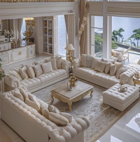 Luxury Living Room Inspiration, Sitting Room Design, Classy Living Room, Luxury House Interior, Latest Living Room Designs, Sala Grande, Luxury House Interior Design, Dream House Rooms, Luxury Rooms