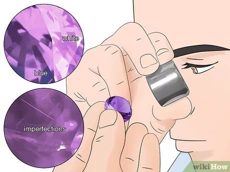 How to Tell if an Amethyst Is Real: 13 Steps (with Pictures) Be Curious, Light Amethyst, Amethyst Gem, Meaningful Jewelry, Amethyst Jewelry, Shades Of White, Amethyst Stone, Shades Of Purple, Healing Stones