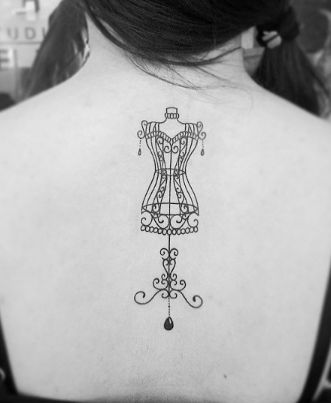 Mannequin Tattoo, Sewing Tattoos, Continuous Line Tattoo, Line Drawing Tattoos, Fashion Tattoo, Single Line Tattoo, Inspired Tattoos, Latest Tattoos, Print Ideas