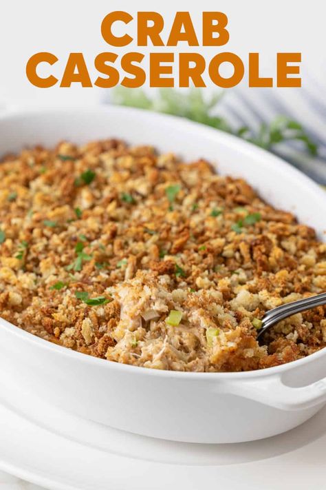 Crab Casserole Recipes Dinners, Crab Brunch Casserole, Crab Cake Casserole Recipes, Crab And Scallop Recipes, Crab Casserole Recipes Baked, Real Crab Meat Recipes, Crabmeat Recipes Easy, Crab And Shrimp Casserole Recipes, Crabmeat Casserole Recipes