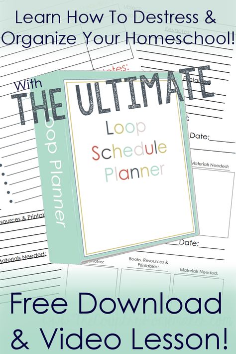 Homeschool Loop Schedule, Loop Schedule, Homeschooling Organization, Planner Schedule, Schedule Printable, Homeschool Inspiration, School Plan, School Printables, School Schedule