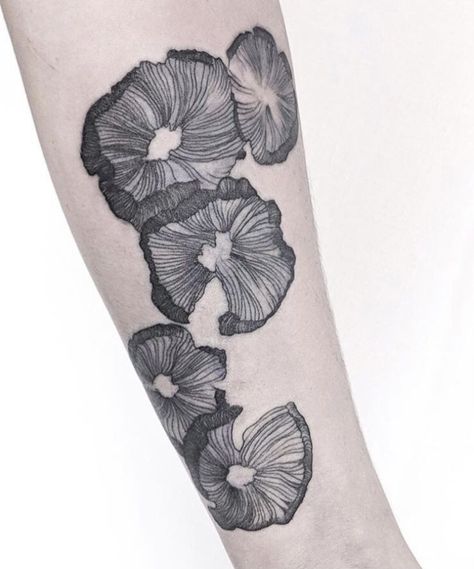 Inky Cap Mushroom, Armband Tattoos, Mushroom Tattoos, Tattoo Skin, Bicep Tattoo, Full Body Tattoo, Time Tattoos, Nature Tattoos, Dope Tattoos