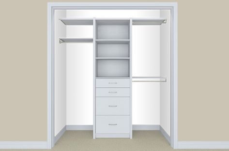 Closet Maid, White Closet, Closet Kits, Laundry Closet, Closet Remodel, Closet Space, Closet Designs, Closet Bedroom, Closet Design