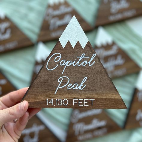 Mountain Inspired Wedding, Mountain Table Numbers, Mountain Theme Wedding, Ski Lodge Wedding, Snowboard Wedding, Mountain Wedding Decor, Fall Mountain Wedding, Ski Wedding, Wood Table Numbers