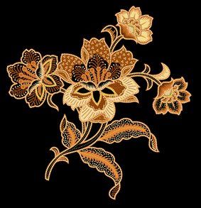 Batik flower Batik Tattoo Design, Nirmana Batik, Indonesian Tattoo, Batik Flower, Tattoo Embroidery, Ideas For Flowers, Indonesian Art, Indonesian Batik, Motif Batik