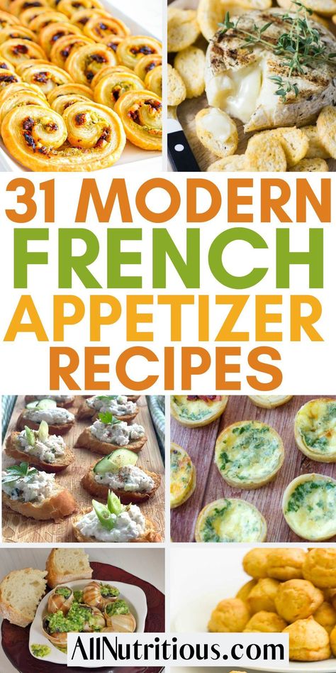 Embark on a culinary journey with our best appetizer recipes, French-style! Dive into cheesy delights and savory bites, perfect for a sophisticated soirée or a cozy family dinner. Explore good food ideas and unlock homemade food secrets that'll impress your guests. French H'ordeuvres, French Canapes Appetizers, French Themed Food Ideas, Easy French Appetizers Simple, Classy Appetizers Finger Foods, Tasting Menu Recipes, French Appetizers Party, French Themed Appetizers, Paris Themed Appetizers