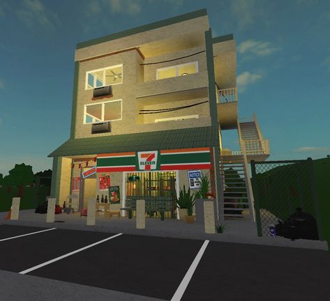 Korean House Exterior, Bloxburg Town Layout, Town Layouts, Minecraft Town Ideas, Small Japanese House, Town Layout, Bloxburg City, Zicxa Photos, Minecraft Town