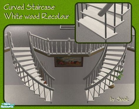 Recolour of my winding staircase. Works for both staircases. Found in TSR Category 'Stairs' Sims4 Stairs, Folding Staircase, Curved Stairs, Winding Staircase, Curved Staircase, Animal Skin, Staircases, Maxis Match, The Sims Resource