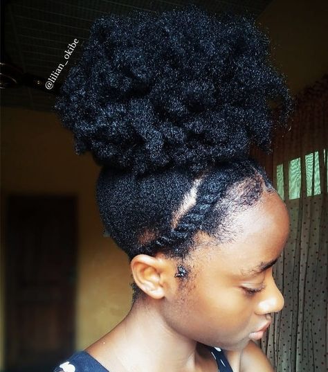 Easy Natural Hairstyles, Hair Like Wool, Type 4c Hairstyles, Flat Twist Out, Natural Hair Diy, Hair Puff, Type 4 Hair, Afro Puff, Flat Twist