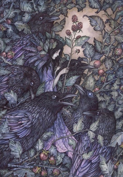 Adam Oehlers, Black Birds, Magical Art, Cat Playing, Magazine Art, Crows, Ravens, Science And Nature, Limited Edition Prints