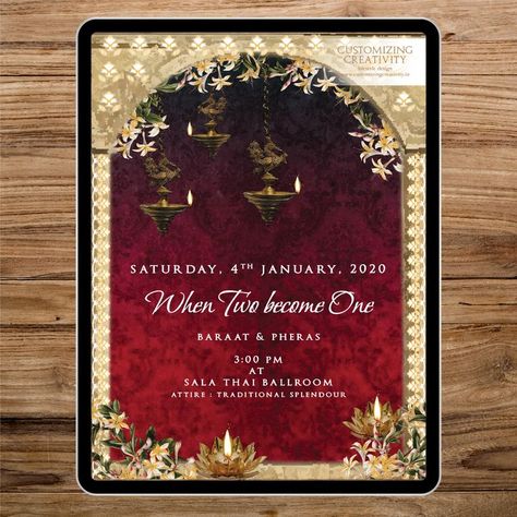 Engagement Evite, Monograms Design, Wedding Invitation Cards Indian, Postcard Invite, Wedding Cards Indian, Designer Invitation, Invitation Creative, Modern Indian Wedding Invitations, Invitation Cards Wedding