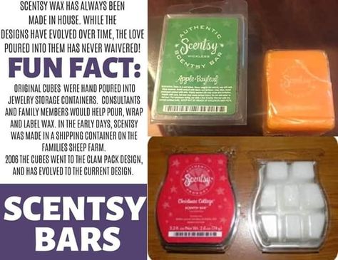 Scentsy Wax Facts, Scentsy Facts, Scentsy Candles, Scentsy Wax Bars, Scentsy Scent, Scentsy Fragrance, Laundry Products, Scented Wax Melts, Block Style