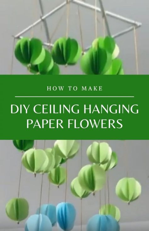 It is easy to make beautiful DIY paper flowers hanging decoration that you can hang from the ceiling. The paper flowers can be of different colors as shown here. You can choose complementary colors, contrasting colors the options are endless. You can also use just one color such as pink or blue or a gradient […] The post DIY Paper Flowers Hanging Decoration appeared first on . Flowers Hanging From Ceiling, Paper Flowers Hanging, Diy Ceilings, Hanging Paper Flowers, Hang From Ceiling Decor, Hanging Flowers Wedding, Diy Paper Flower Wall, Hanging From Ceiling, Dried Flowers Diy