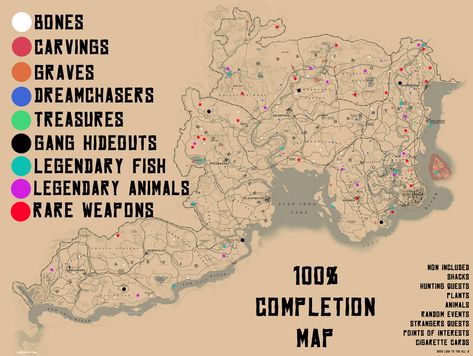 Red Dead Redemption 2 100% Completion Map Rdr2 Horses Map, Rdr2 100% Completion Map, Rdr2 Map Locations, Rdr2 Map, Rdr2 Online, Red Dead Redemption Art, Red Dead Online, Read Dead, John Marston