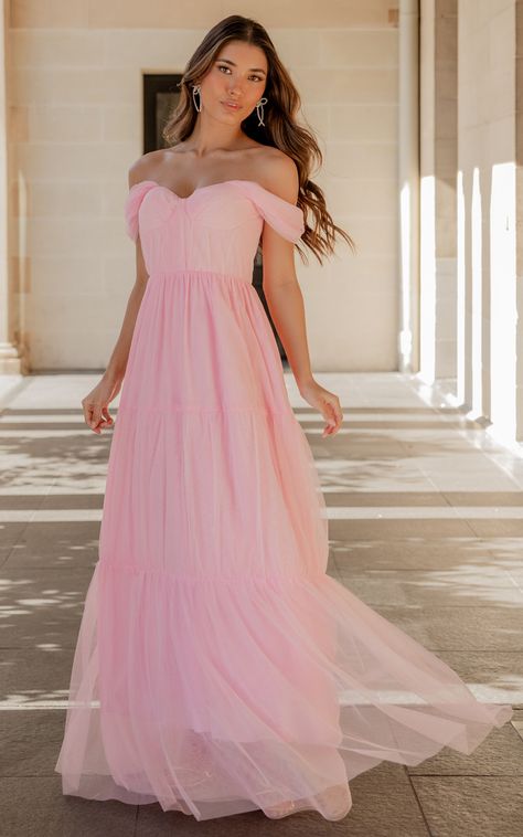 Blush pink long dress