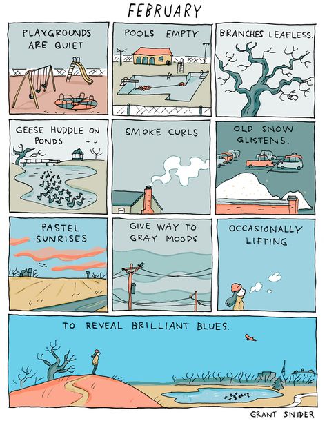 Incidental Comics, Grant Snider, Picture Poetry, Digital Comics, Reflection Art, Life Comics, Art Concepts, Nice Ideas, Stream Of Consciousness