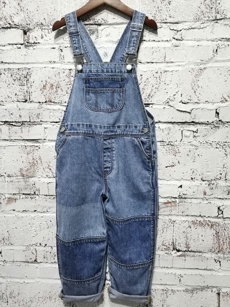 AW21/22 patchwork dungaree Patchwork Dungarees, Rework Jeans, Patchwork Overalls, Visible Mending, Upcycle Jeans, Machine Sewing, Patchwork Jeans, Indian Fabric, Old Jeans