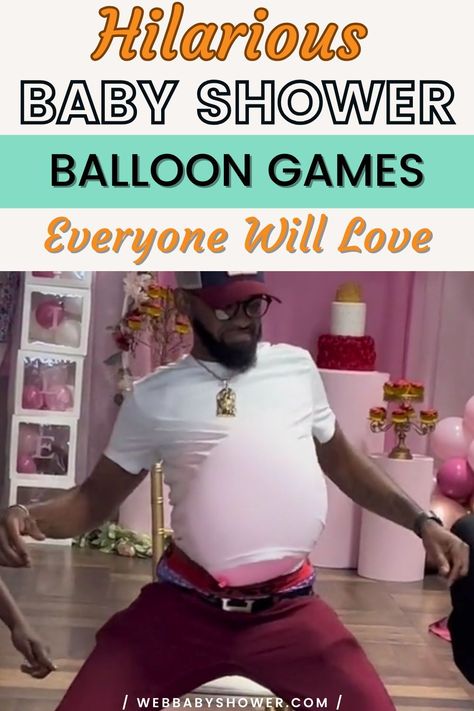 Get ready for a baby shower that's bursting with laughter! Explore our collection of hilarious balloon baby shower games designed for both genders. From challenging balloon twists to fun relay races, these games will have everyone in hysterics and create memories that'll last a lifetime. Baby Relay Race Shower Games, Baby Shower Relay Race, Balloon Pop Game, Easy Baby Shower Games, Free Printable Baby Shower Games, Baby Shower Party Themes, Balloon Games, Relay Races, Baby Balloon