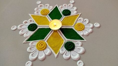 Rangoli Designs In Flower, Simple Rongali Design Diwali, Very Small Rangoli Designs Simple, New Rangoli Designs Easy, Easy Rongali Designs, Small And Beautiful Rangoli Designs, Easy Simple Rangoli For Diwali, Rangoli Designs Latest Easy Small, Small And Simple Rangoli Designs