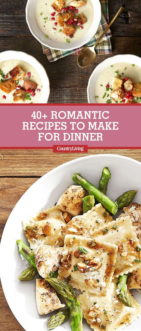 42 Valentine's Day Dinner Ideas - Easy Recipes for a Romantic Dinner Dinner Recipes Romantic, Romantic Recipes, Dinner Rice, Valentines Recipes Desserts, Romantic Desserts, Recipes Fish, Romantic Meals, Rice Dinner, Romantic Dinner Recipes