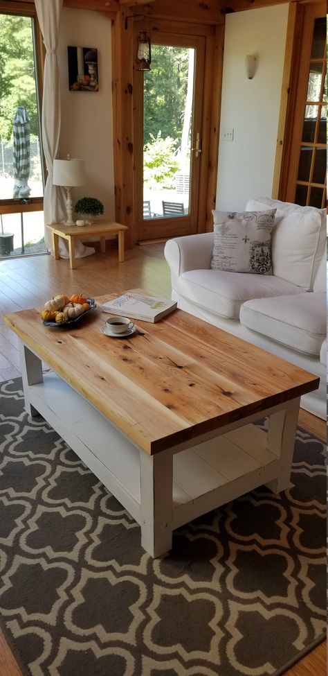 Custom Bed Frame, Cedar Table, Us Regions, Wood Coffee Table Rustic, Real Milk Paint, Handmade Coffee Table, Pine Coffee Table, Rustic Coffee Table, Rustic Coffee Tables