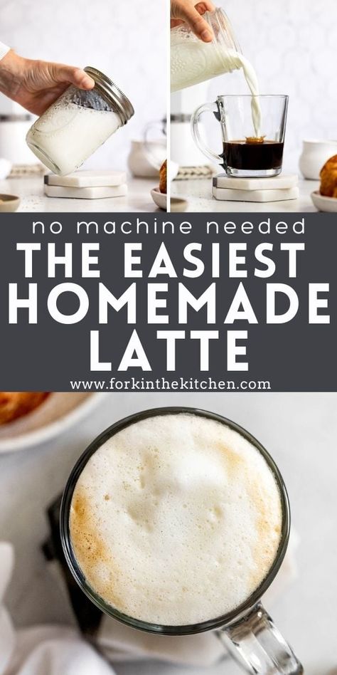 Milk Frother Recipes, Frothed Milk Recipes, Frother Recipes, Diy Coffee Drinks, How To Make A Latte, Homemade Latte, Latte At Home, Homemade Coffee Creamer, Espresso Recipes