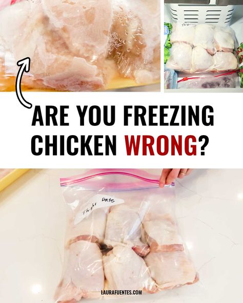 Freezer Burned Chicken: Is it Safe? Here is How to Eat & Prevent it Freezer Burnt Chicken, Freeze Chicken, Freezing Cooked Chicken, Freezing Chicken, Homemade Chicken Salads, Slow Cooker Salsa Chicken, Slow Cooker Salsa, Favorite Recipes Chicken, Chicken Taco Soup