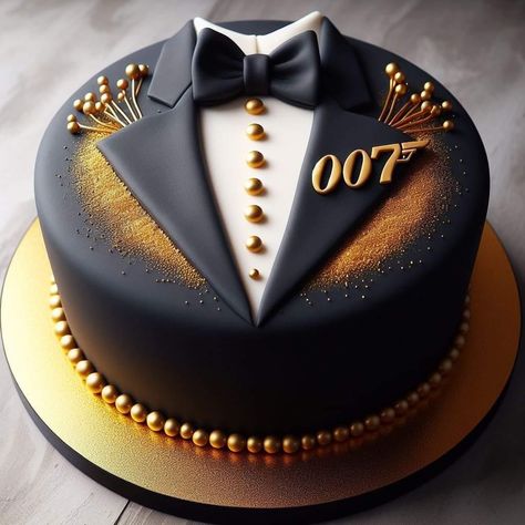 Tuxedo Cakes For Men, Male 60th Birthday Cake, Modern Cake Designs For Men, Cake 50th Birthday Men, 23 Birthday Cake Men, Black Cake For Men, Special Cake For Husband Birthday, Men’s 40th Birthday Cake, 60th Bday Cake For Dad