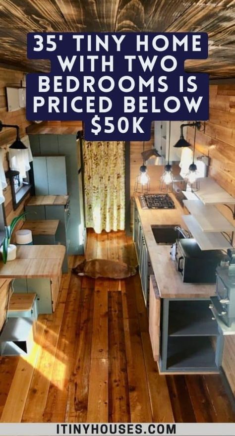 35' Tiny Home With Two Bedrooms Is Priced Below $50k - Tiny Houses Tiny Homes With 2 Bedrooms, Tiny House Ground Floor Bedroom, Two Bedroom Shed House, 2 Bed Tiny House Floor Plans, 2 Bedroom Tiny Home Floor Plans, Tiny Home Plans 2 Bedroom, Tiny House Design Floor Plans 2 Bedroom, Tiny House Floor Plans 2 Bedroom, Tiny House 2 Bedroom Floor Plans