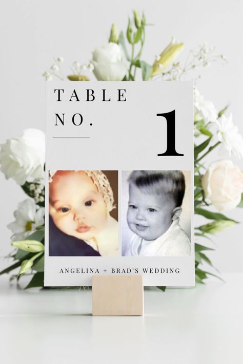 Pictures Of Bride And Groom On Tables, Wedding Picture Centerpieces, Table Numbers Age Of Bride And Groom, Wedding Table Numbers Childhood Pictures, Age Table Numbers Wedding, Table Markers Wedding, Table Numbers Pictures, Wedding Table Numbers With Pictures, Wedding Table Numbers Pictures