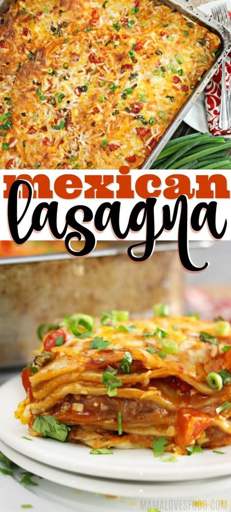 CHEESY MEXICAN LASAGNA Mexican Lasagna Recipe, Mexican Style Lasagna, Healthy Mexican Lasagna, Mexican Lasagna With Noodles, Mexican Lasagna With Flour Tortillas, Mexican Lasagna With Tortillas, Mexican Lasagne, Mexican Lasagna Recipe With Corn Tortillas, Tex Mex Lasagna