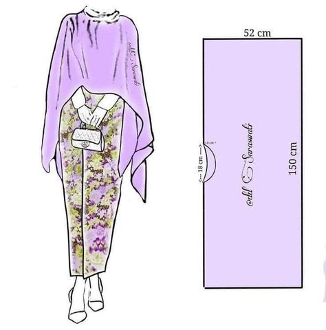 Pola Kardigan, Pola Blus, Kaftan Pattern, Projek Menjahit, Sewing Easy Diy, Sewing Clothes Women, Sewing Tutorials Clothes, Fashion Sewing Tutorials, Diy Blouse Pattern