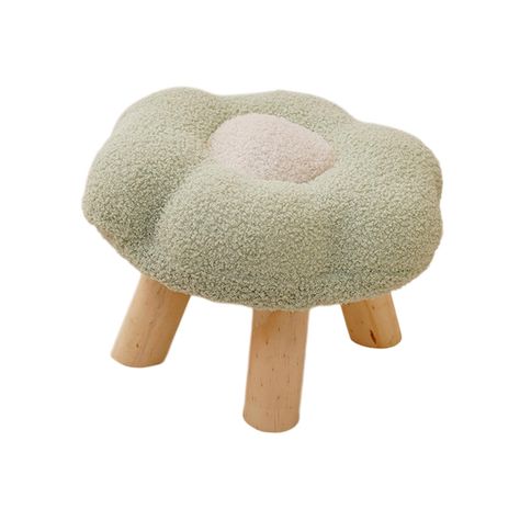 PRICES MAY VARY. * 【Soft and Comfortable】: Footrest's floral shape cushion is full, thick and soft, it will not feel cold when sitting in winter, very comfortable. * 【Stylish Design】: cute flower shape small stool, elegant design, small and light, can match all styles of home decoration. * 【Durable Material】: The step stool is made of high quality wooden material, with a strong structure and durable, and the stool cover is detachable for easy cleaning. * 【Wide Application】: Soft small stool is s Storage Cube Ottoman, Small Seating Area, Linen Ottoman, Desk Stool, Small Footstool, Sofa Stool, Living Room Playroom, Pouf Chair, Round Footstool