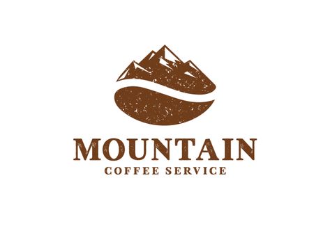 mountain coffee by Omega-Pixel on Dribbble Cafe Logos, Logo Design Coffee, Coffee Shop Logo Design, Abstract Logo Design, Typo Logo Design, Cafe Logo Design, Mountain Coffee, Coffee Shop Logo, Text Logo Design