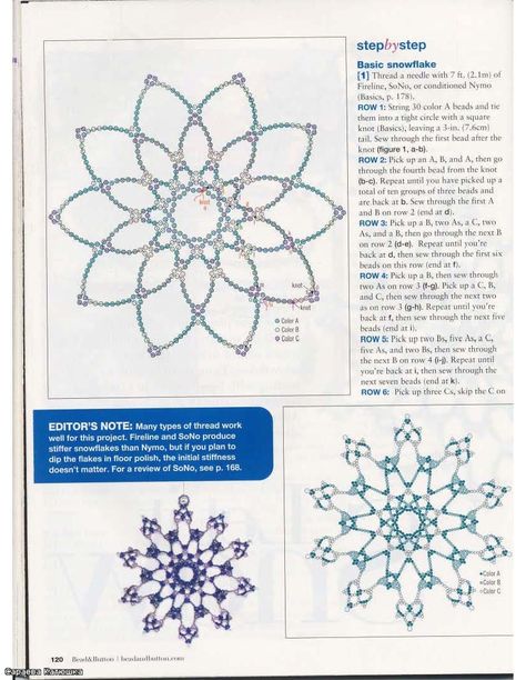 christmas crafts: beaded snowflakes patterns | make handmade, crochet, craft Make Snowflakes, Diy Christmas Snowflakes, Beaded Snowflakes Ornament, Christmas Snowflakes Decorations, Beaded Christmas Decorations, Beaded Ornament Covers, Beaded Snowflakes, Motifs Perler, Beading Patterns Free