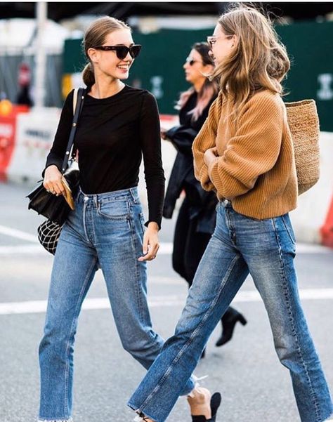 Stile Kendall Jenner, Types Of Jeans, Victoria's Secret Angel, Moda Jeans, Looks Street Style, Street Style Trends, 가을 패션, Fashion Week Street Style, Japan Fashion