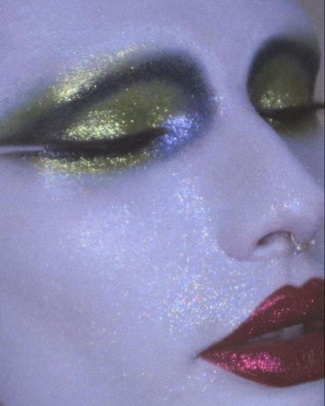 ISAMAYA BEAUTY on Instagram: "We love seeing your INDUSTRIAL creativity 🖤 #ISAMAYABEAUTY for a chance to be featured." Industrial Palette, Powder Lipstick, High Fashion Makeup, Avant Garde Makeup, Graphic Makeup, Cool Makeup Looks, Dark Makeup, Loose Glitter, Dark Star