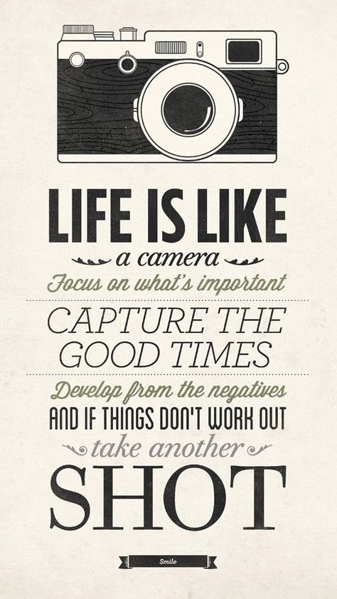 Life Is Like A Camera, Camera Quotes, Into The Woods Quotes, Leadership Motivation, Good Quotes, Camera Vintage, Boxing Quotes, Camera Dslr, Inspirational Quotes Posters