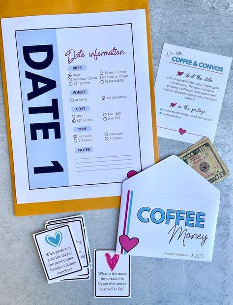 Date Idea Gift Jar, Movie Date Box Gift Ideas, Movie Gift Box Ideas, Date Night At Home Gift Basket, Date Envelopes Ideas, Date Night Gift Card Presentation, Date Night Box Ideas Diy Couple, A Year Of Dates Gift Ideas, 12 Dates A Year Ideas