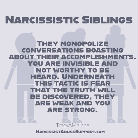 Narcissistic Brother and Sister Sibling Traits - Start Healing - Free eBook Narcissistic Sister, Brother And Sister Quotes, Toxic Family Quotes, Sibling Quotes, Narcissistic Family, Betrayal Quotes, Manipulative People, Narcissistic People, Narcissistic Parent