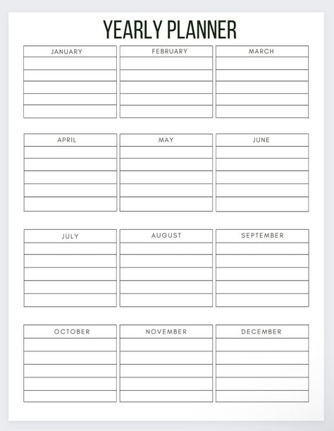 Year at a Glance Planner 2023,yearly Overview Yearly Schedule Template, Yearly Planner 2023, Year In A Glance, Year Planner 2023, Yearly Overview Printable, Monthly Planner Organization, Yearly Planner Template, 2023 Year Planner, Yearly Planner Printable