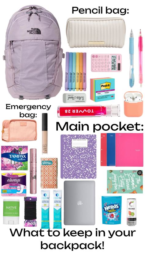 What to put in your backpack!!! 🎒🎒🎒 #school #backpack #beauty #preppy Preppy Shuffles, Backpack School, School Backpack, Your Aesthetic, Middle School, Energy, Beauty