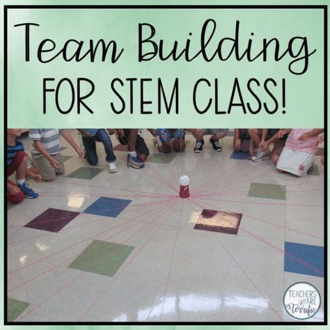 Team Building idea for STEM class or any class! Kids love this one! Newton's Laws, Stem Activities For Kids, Stem Club, Stem Classes, Team Builders, Teaching Stem, Stem Lab, Stem Classroom, Team Building Games