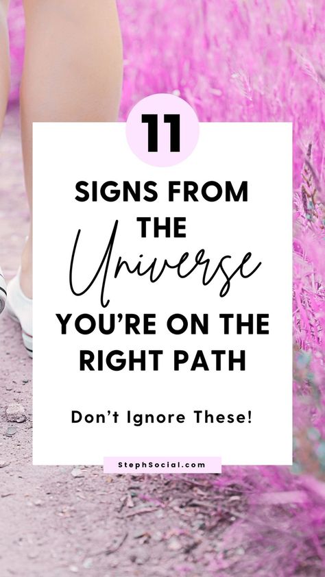 Signs from the universe you’re on the right path! Spiritual signs you shouldn’t ignore. Law of attraction. Manifestation techniques. Spiritual awakening. #spiritual #spirituality #lawofattraction #manifestation #universe Right Path Quotes, How To Ask The Universe For A Sign, Manifestation Universe, Spiritual Signs, What Is An Empath, Path Quotes, Dealing With Difficult People, Manifestation Techniques, On The Right Path