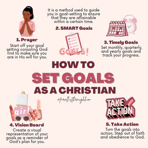 How To Goal Set, How To Improve Your Relationship With God, Christian Goals For The New Year, God Sized Goals, Christian New Year Goals, Christian Woman Routine, Christian Goal Setting, How To Have A Christian Glow Up, 2024 Christian Goals