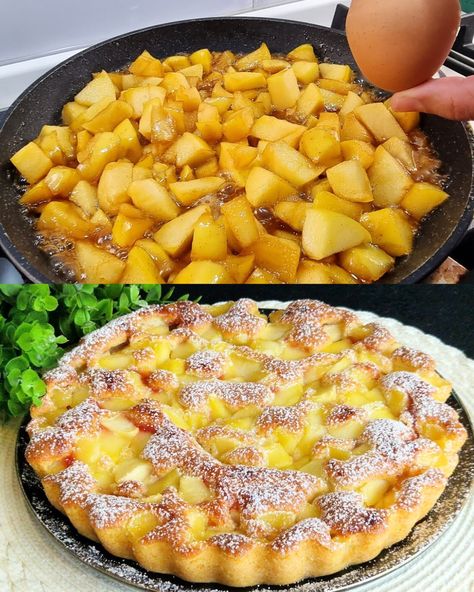 Italy’s Favorite Apple Pie: So Light, It Melts in Your Mouth! Famous Apple Pie That Melts In Your Mouth, Italian Apple Pie, Light Apple Desserts, Italian Apple Desserts, Layered Apple Pie, Fall Italian Desserts, Melt In Your Mouth Cake Recipe, Pan Apple Pie, Fine Desserts